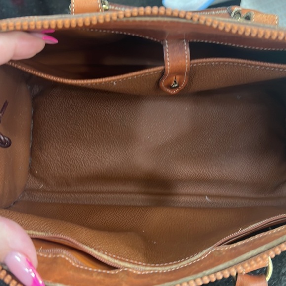 Dooney & Bourke Black and Cream Leather Bags - Picture 5 of 12